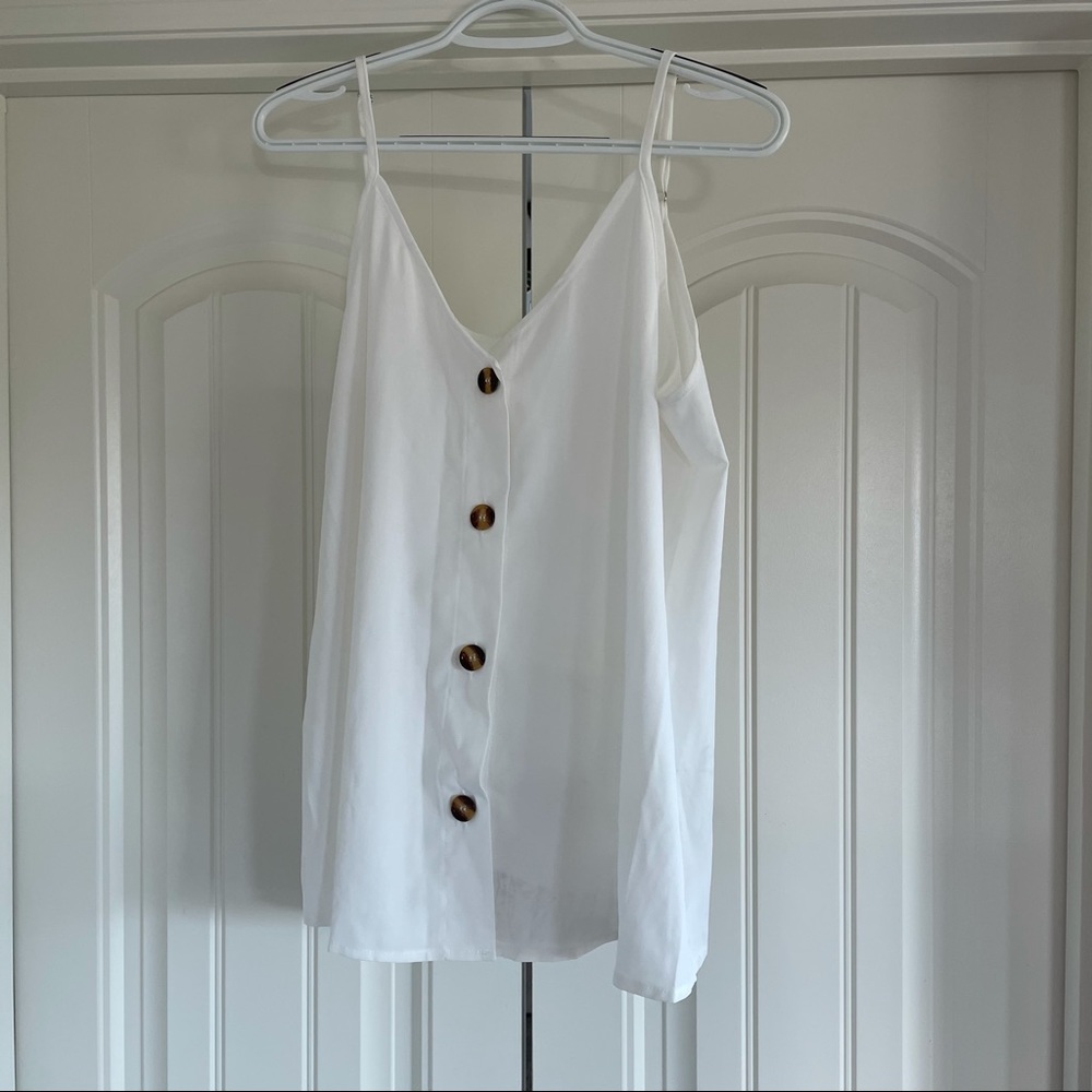 White Button Tank